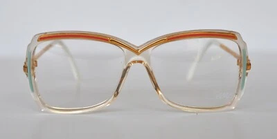 Anteojos Cazal Vintage - NOS - Modelo 177 - Col.240 - Dorado, Rojo y Verde azulado Foto 1 de 3