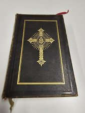 RARITÄT 19. Jh.: Missale Romanum 1894, in Leder gebunden - Antik  Alt Messbuch