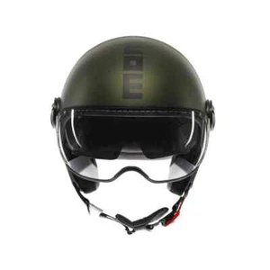 Casco MOMO DESIGN FGTR EVO E2206 Jet Mono Verde Opaco Matt GREEN/BLACK 002 new - Imagen 1 de 6