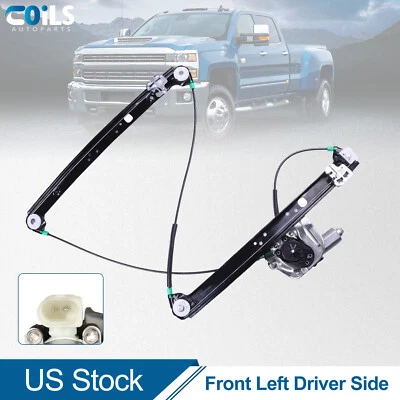 Front Left Power Window Regulator For BMW X5 w/ Motor 2000-2003 2004 2005 2006 - Image 1 of 4