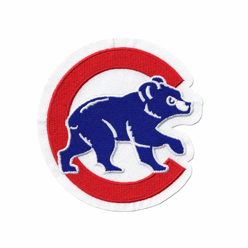 Chicago Cubs Primary "Walking Bear" Home & Road Round Sleeve Jersey Patch - Image 1 of 1