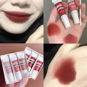 6 Farben Samt-Matt-Lippenstift Wasserfester Nude-Lipgloss Langanhaltende > - Bild 1 von 18