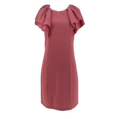 Vestido para mujer Patrizia Pepe de lana rosa manga acampanada hasta la rodilla talla 1 (mediano) Foto 1 de 4