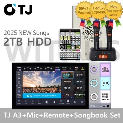 TJ Media A3 21.5" Touch Screen Karaoke Machine+TMW 100B Mic+Remote+Songbook - Image 1 of 4