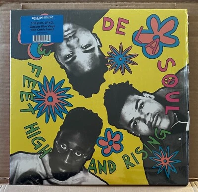 DE LA SOUL: 3 Feet High And Rising - 2023 Reissue Double LP BLUE Vinyl Record NM - Image 1 of 2