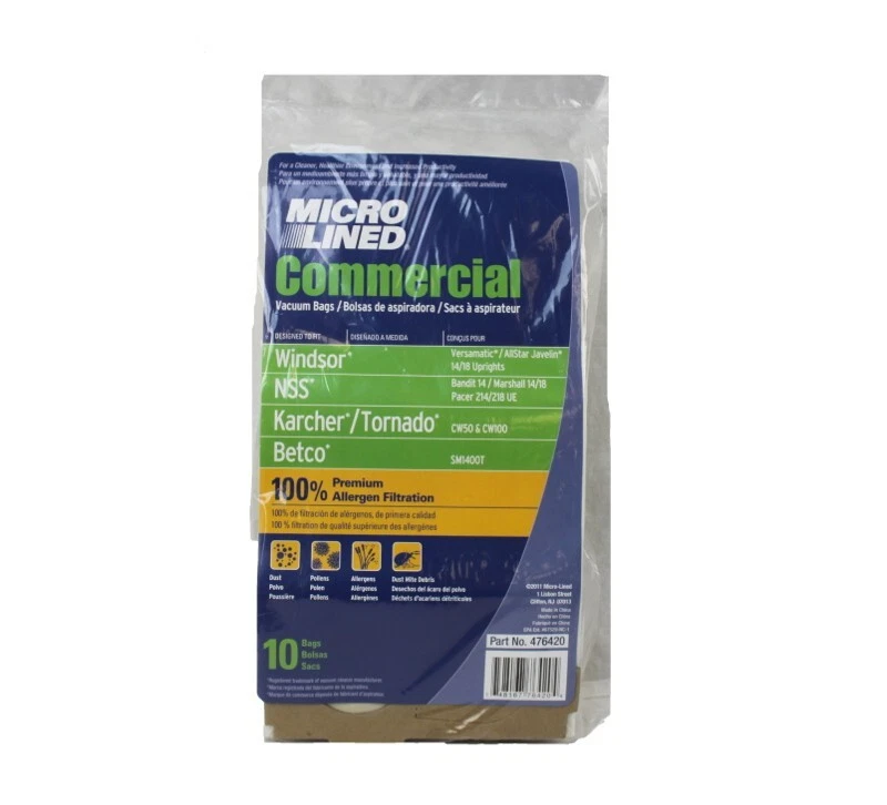 Windsor Versamatic Vacuum Bags Microlined 10 Pack by DVC - Image 1 of 1