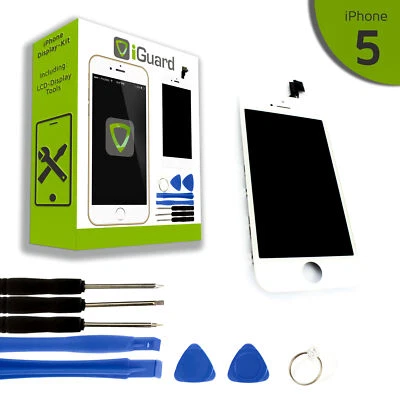 B&M LCD Display für iPhone 5 WEISS GOLD Glas Touchscreen Retina NEU & OVP