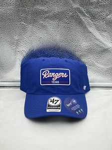 Texas Rangers MLB '47 Brand Blue Fairway Clean Up Adjustable Hat - Picture 1 of 5