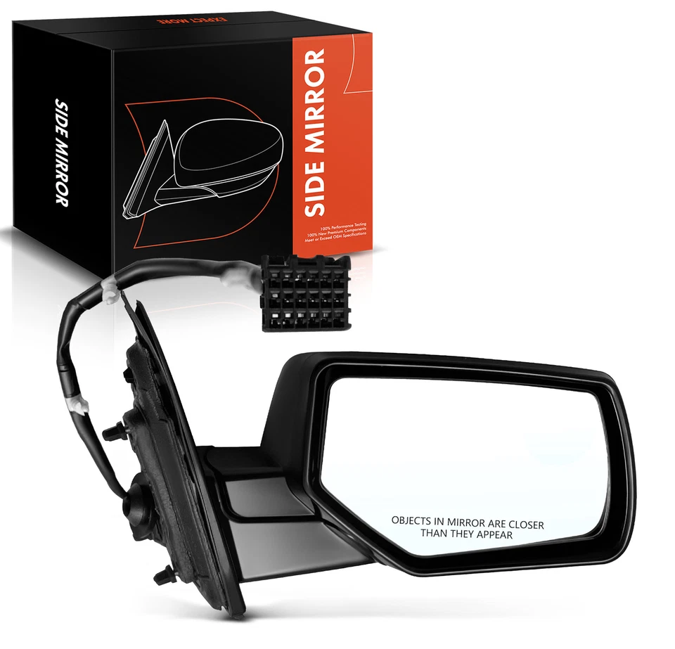 Espejo retrovisor negro con calefacción para Chevrolet Suburban 15-20 GMC Yukon XL pasajero derecho Foto 1 de 4