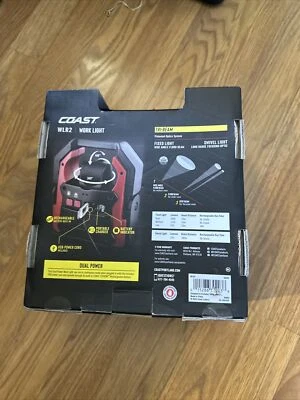 Coast WLR2 2200 Lumens Bright Tri Beam Work Light W/ Rotating Handle & Stand.NEW - Image 1 of 2