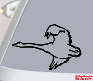 SNOW GOOSE BIRD Vinyl Decal Sticker Car Rear Window Wall Bumper AVIAN GEESE JDM - Picture 1 of 6