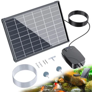 Aireador Solar Estanque 8W, Bomba de Aire Solar Estanque para Estanques de Peces Exterior con - Imagen 1 de 5
