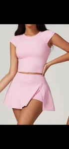 Youth Girls Tennis Outfit With built-in shorts - Picture 1 of 2