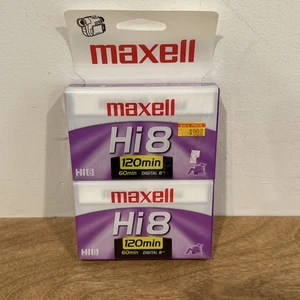 4x Pack Maxell P6-120 XRM Hi 8 120 min Video Cassette 281211 New Old Stock - Picture 1 of 2