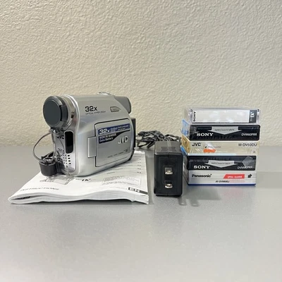 JVC GR-D350U DV Camcorder w/ Battery, AV Cord, AC Adapter, and 5 DV Cassettes - Image 1 of 4
