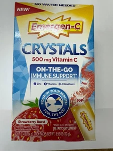 Emergen-C Cristales 500 mg Vitamina C Stick Packs Strawberry Burst 28 EA - Imagen 1 de 1