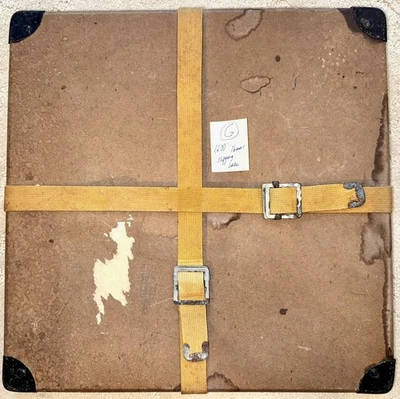 Antigua caja de envío de película de 1.600' - 16 mm (G) contenedor de fibra exhibición coleccionable Foto 1 de 3