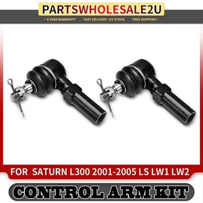 2x Front Outer Steering Tie Rod End for Saturn L300 2001-2005 LS LW1 LW300 LW2 - Image 1 of 4