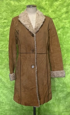 Abrigo Penny Lane Vintage Gallery Gamuza Cuero Imitación Piel Marlboro Boho Años 70 Mediano Foto 1 de 4