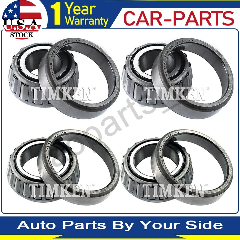 Conjunto de corrida e rolamento de roda dianteira 4X Timken para Isuzu I-Mark 1982 1981 - Imagem 1 de 4