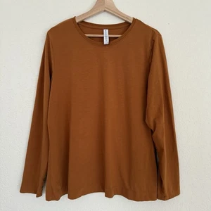 Camisa Top Athleta Outbound Manga Larga Mujer Talla XL Cuello Redondo Algodón - Imagen 1 de 10