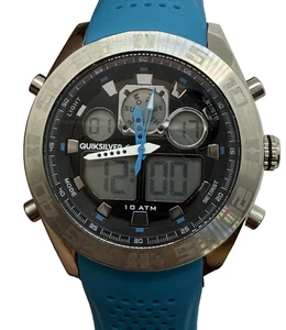 Quiksilver Chronograph Uhr The Fifty 50 Multi Dial silberfarbenes Gehäuse türkis - Bild 1 von 6