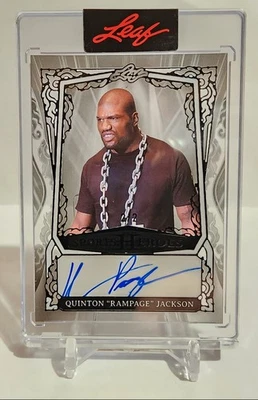 2025 Leaf Metal Sports Heroes Acetate Auto #BA-QJ1Quinton “Rampage” Jackson 2/2 - Image 1 of 4