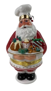 Cooking Club Of America Santa Chef Bäcker Schmuckstück aufklappbar Weihnachten - Bild 1 von 12
