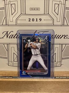 2024 Bowman Draft Chrome 1st Nick Montgomery True Blue Refractor /150 - Braves - Picture 1 of 2