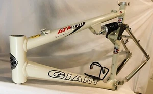 Vintage Giant ATX 970 full suspension aluminum Mountain Bike frame Large 990 xc - Picture 1 of 22