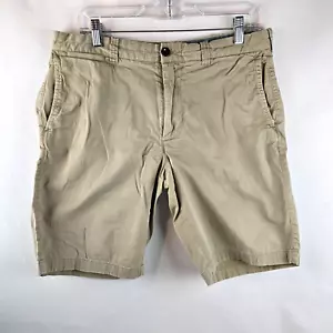 J Crew Shorts Mens 33 Beige Tan Stretch 10.5"" Inseam Casual Preppy Normcore - Picture 1 of 9
