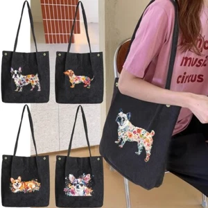Cordtasche für Damen passend für Cord Beuteltasche Damen Schulter Handtaschen Beuteltasche UK - Bild 1 von 26