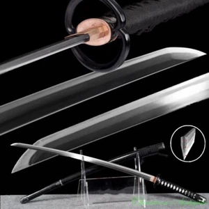 Japanese Sword Kobuse w Clay Tempered Katana Sharp Full Tang Battle Ready #1354 - Picture 1 of 23