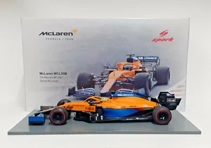 MODELLINO AUTO 1:18 SPARK F1 MCLAREN MCL35M RICCIARDO BAHRAIN GP 2021 MODELLISMO - Foto 1 di 13