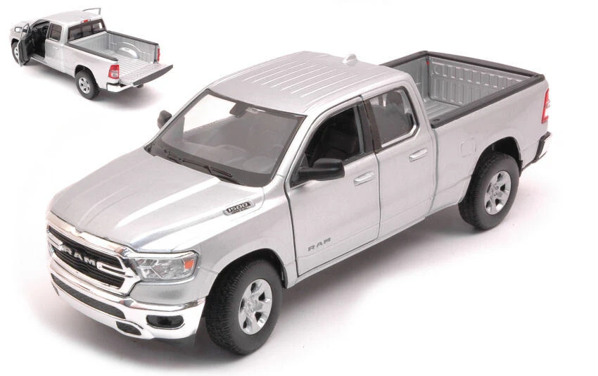 Welly DODGE RAM 1500 SILVER 1:27 - Immagine 1 di 1
