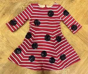Mini Boden Girls Red Ladybird Spot Dress WORLD BOOK DAY - Age 3-4 - Roald Dahl - Picture 1 of 5