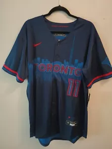 NIKE BO BICHETTE 2024 CITY CONNECT JERSEY TORONTO BLUE JAYS #11 - SIZE L - NWT - Picture 1 of 9