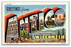 Postcard: WI Greetings From Antigo, Wisconsin - Unposted
