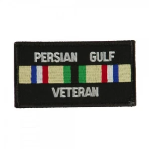 MILITARY EMBROIDERED PATCH - PERSIAN GULF VETERAN RIBBON -- IRON-ON -- NEW 3" - Picture 1 of 1