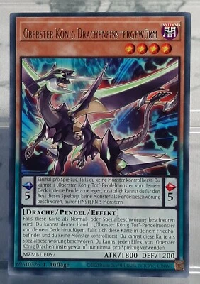 Playset - 3x Oberster König Drachefinstergewürm - Rare - Maze of Millennia DE/NM - Bild 1 von 2