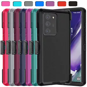 For Samsung Galaxy Note20 Ultra Note20 5G Shockproof Phone Case Cover +Belt Clip - Picture 1 of 97