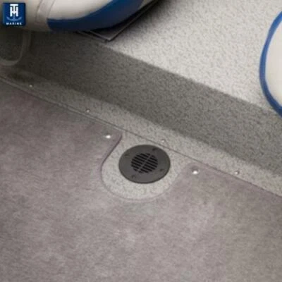 Casa rodante T-H Marine FD-2-DP cubierta de piso ventilación de drenaje 2,5 ID 4-1/4 OD barco de plástico negro Foto 1 de 2