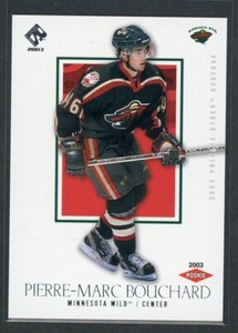 2002-03 PRIVATE STOCK RESERVE RETAIL #165 PIERRE-MARC BOUCHARD RC /1550 *14728