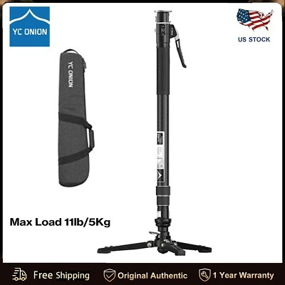 YC Onion Pineta Pro Carbon Fiber Monopod Light Stand w/ Pedal Base Quick Release - Image 1 of 4
