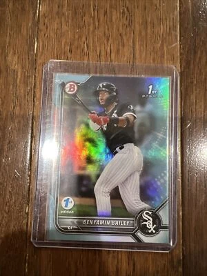 2022 Bowman 1st Edition Sky Blue Foil Benyamin Bailey #BPPF-8 Chicago White Sox - Image 1 of 2
