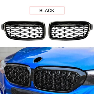 Black Front Kidney Grille For BMW F30 F35 12-15 320i 325i 328i 335i M3 2012-2018 - Picture 1 of 8