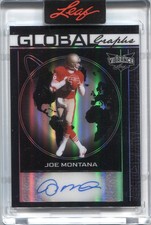 2023 Joe Montana Leaf Vibrance AUTO GLOBAL GRAPHS Autograph 2/4 #JM1 49ers HOF
