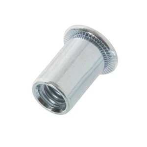 Nietmuttern mit Flachkopf - 20 Stück. Blindnietmuttern Stahl verzinkt - Bild 1 von 9