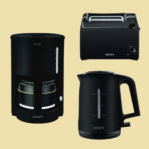 Krups Frühstücksset ProAroma schwarz matt - F 309 08 - KH 1518 - BW 2448 - Bild 1 von 1