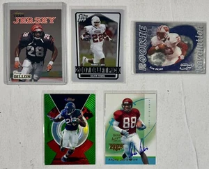 Topps Playoff Donruss Football Cards Lot of 5 Rookie, Refractor, Serial #, Auto - Picture 1 of 8
